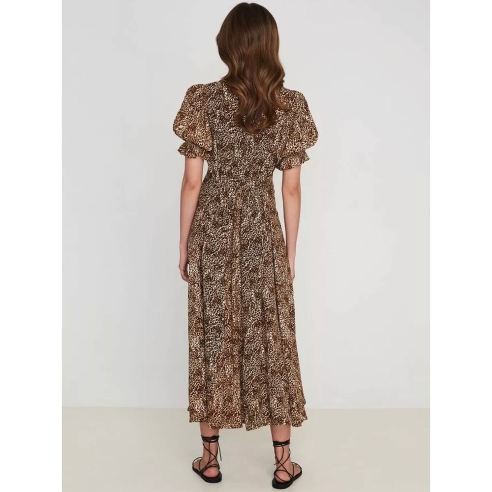 Faithfull Maggie Midi dress in Charlie Leopard - Picture 4 of 14